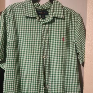 Ralph Lauren Green Plaid Men's Shirt